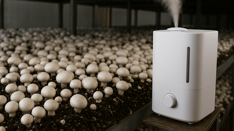 بهترین رطوبت‌ساز برای پرورش قارچ