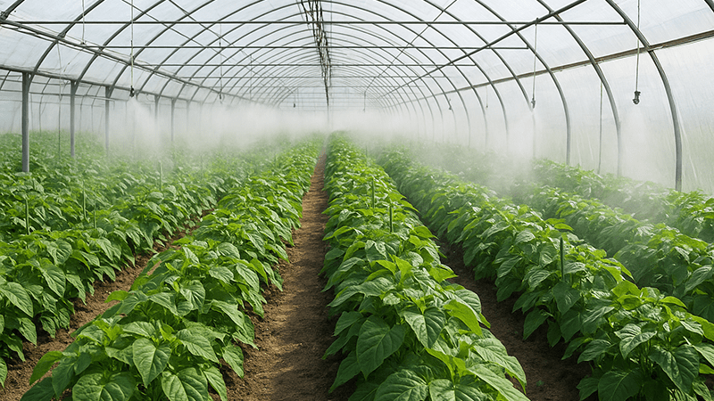 رطوبت گلخانه: راهنمای کامل کنترل و افزایش رشد گیاهان